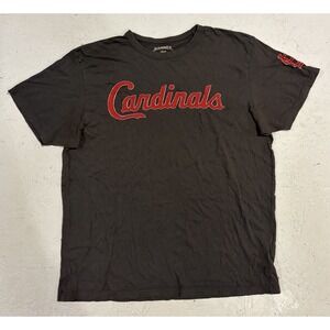 47 Brand St Louis Cardinals Shirt Mens M Embroidered Gray Red MLB Baseball